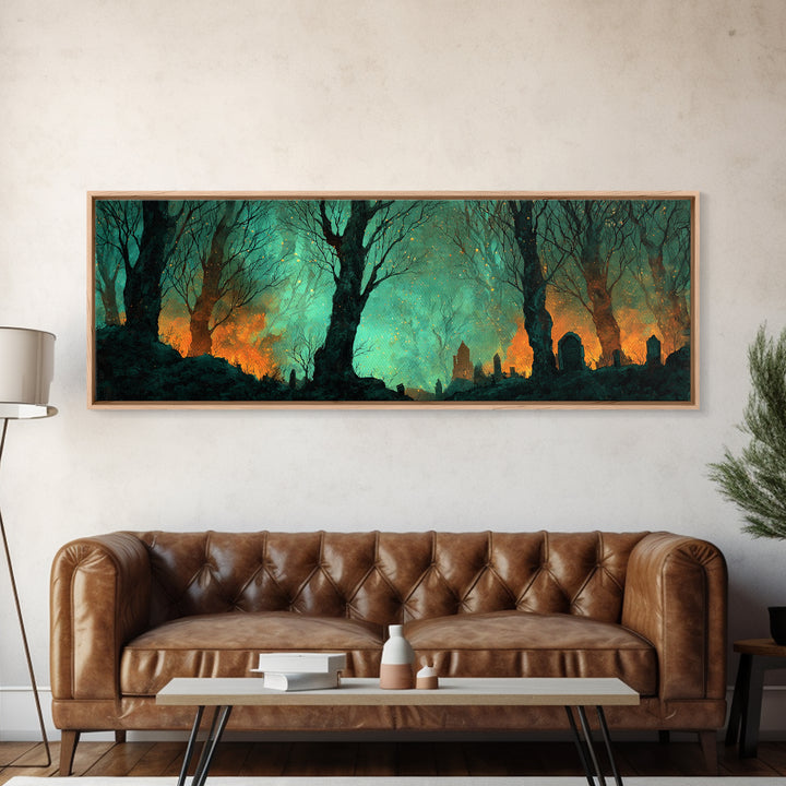 The Star-Seer Of Black Dunwich, Lovecraftian Wall Art, Extra Wide Wall Art, Canvas Print, Halloween Home Decor, Gothic Wall Art