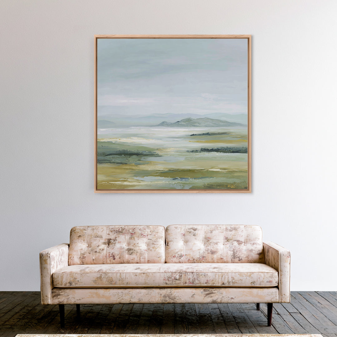 Calming Landscape with Open Sky and Gentle Canvas Print, Waiting Room Art, Dental Office Decor, Waiting Room Decor, Calm, WRA-1x1-1