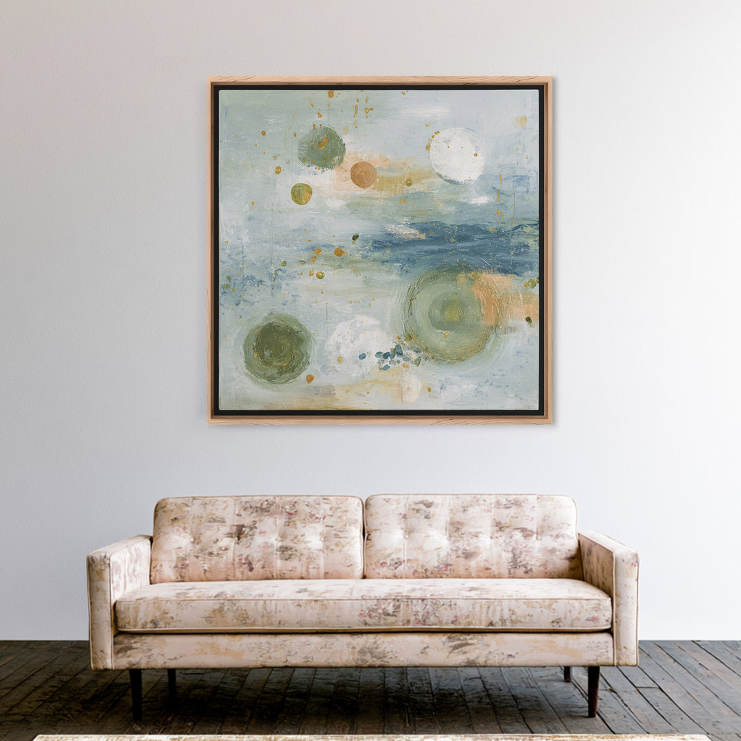 Abstract Circles Suggesting Calm Movement Canvas Print, Waiting Room Art, Abstract, Waiting Room Decor, Abstract Art, Calm, WRA-1x1-10