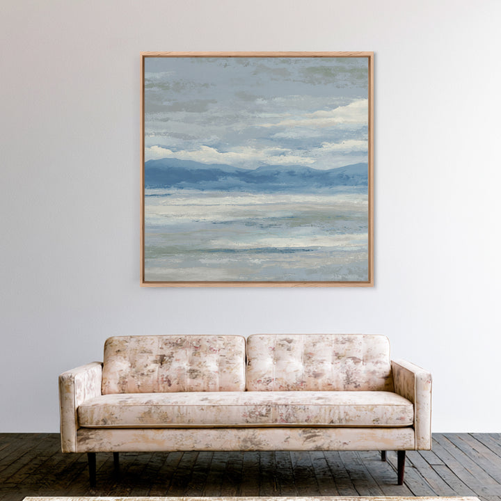 Simple Mountain Layers Canvas Print, Waiting Room Art, Digital Art Print, Waiting Room Decor, Watercolor Art, Calm, WRA-1x1-14
