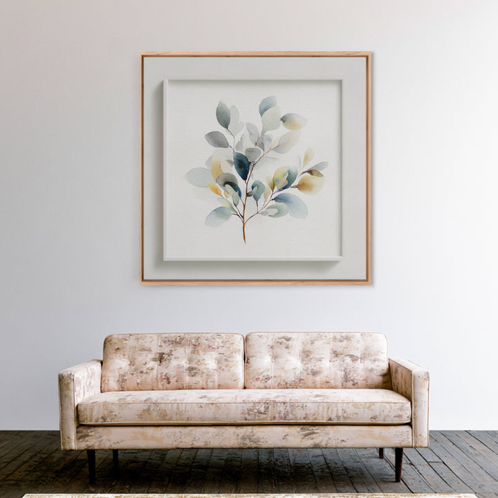Neutral Botanical Branch Canvas Print, Waiting Room Art, Office Wall Art, Waiting Room Decor, Fine Art, Calm, Dental Wall Art, WRA-1x1-3