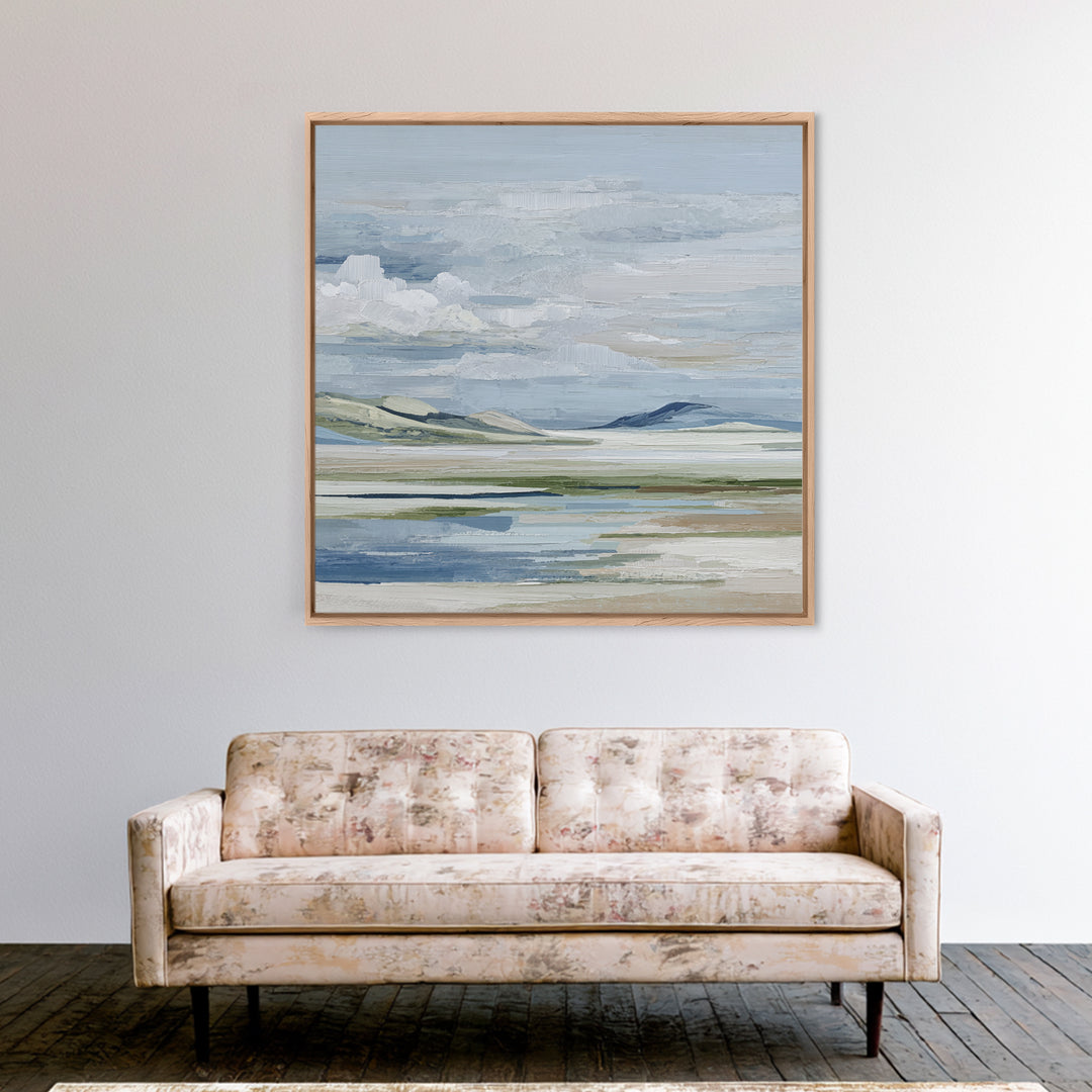 Calming Landscape with Open Sky and Gentle Canvas Print, Waiting Room Art, Modern Decor, Waiting Room Decor, Fine Art, Calm, WRA-1x1-49