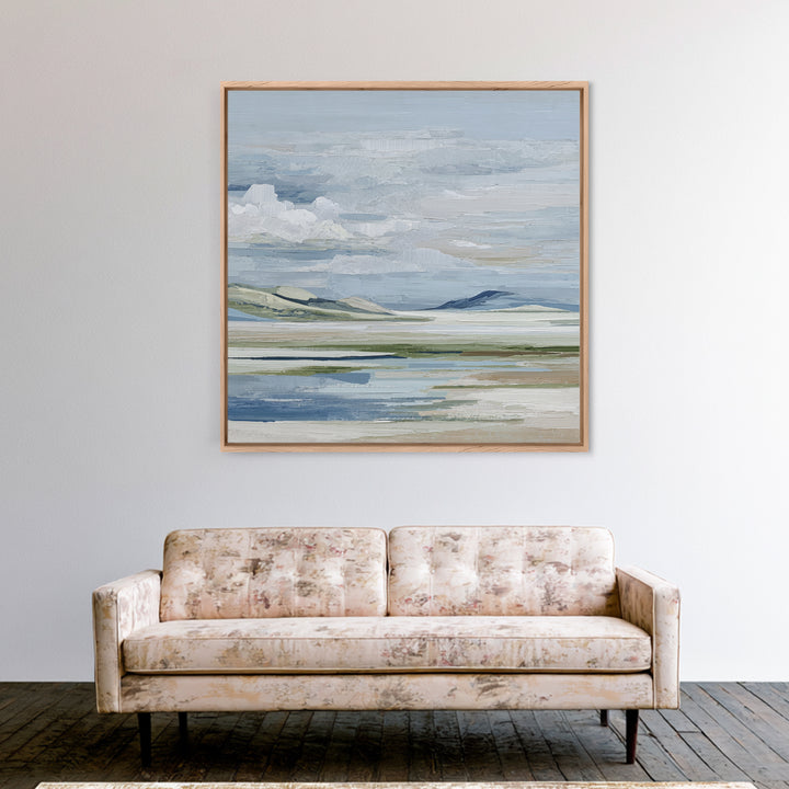 Calming Landscape with Open Sky and Gentle Canvas Print, Waiting Room Art, Modern Decor, Waiting Room Decor, Fine Art, Calm, WRA-1x1-49