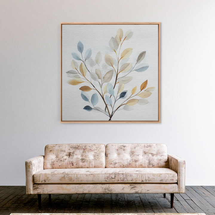 Neutral Botanical Branch Canvas Print, Waiting Room Art, Modern Decor, Waiting Room Decor, Fine Art, Calm, Home Decor, WRA-1x1-75