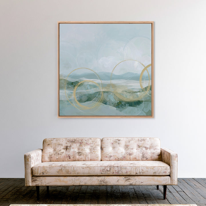 Abstract Circles Suggesting Calm Movement Canvas Print, Waiting Room Art, Neutral Decor, Waiting Room Decor, Fine Art, Calm, WRA-1x1-82
