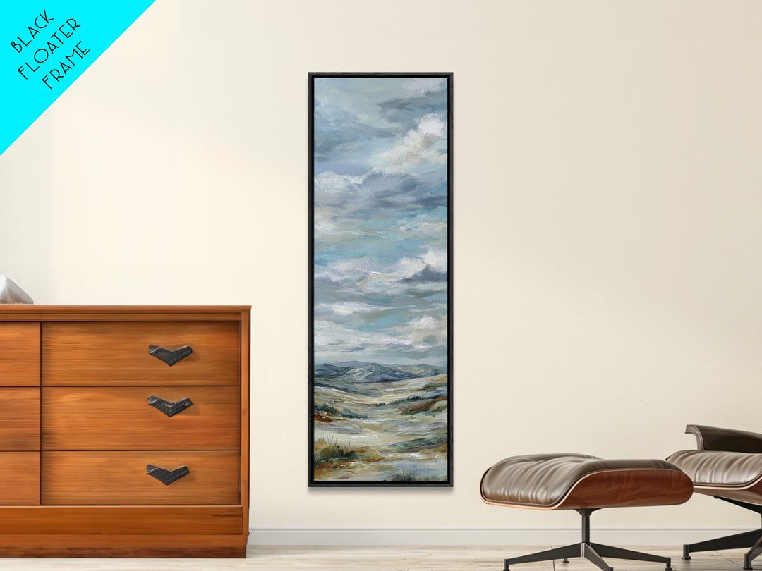 Large Cloudscape with Hopeful Light Canvas Print, Waiting Room Art, Office Art, Waiting Room Decor, Calm, Gallery Decor, WRA-1x3-100