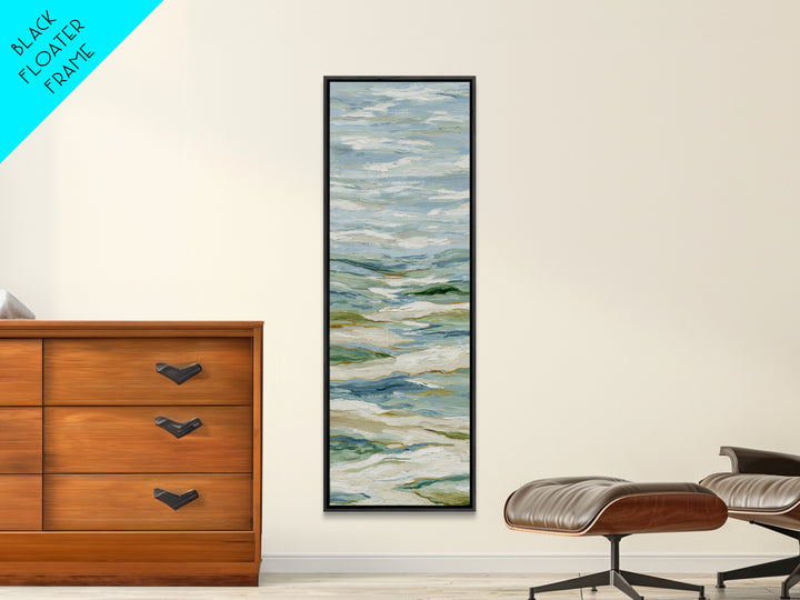 Soft Abstract Waves Canvas Print, Waiting Room Art, Therapy Office Decor, Waiting Room Decor, Fine Art, Calm, Art Print, WRA-1x3-14