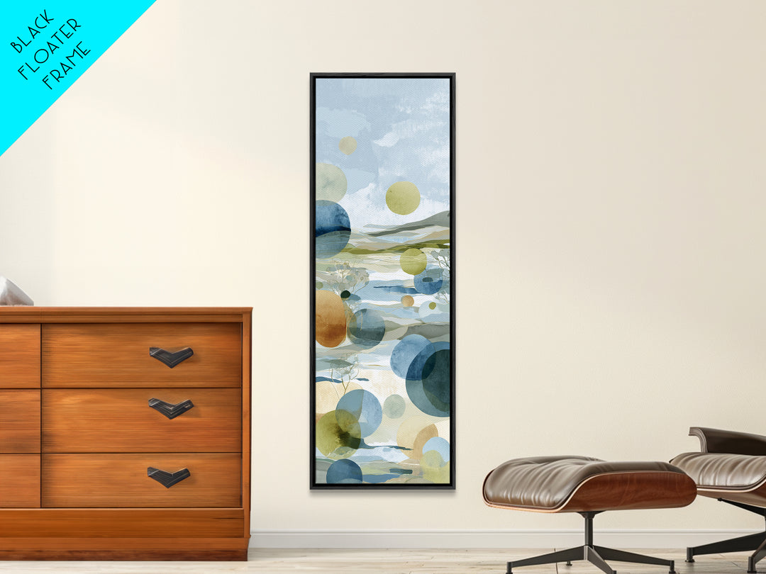 Abstract Circles Suggesting Calm Movement Canvas Print, Waiting Room Art, Dental Wall Art, Waiting Room Decor, Fine Art, Calm, WRA-1x3-22
