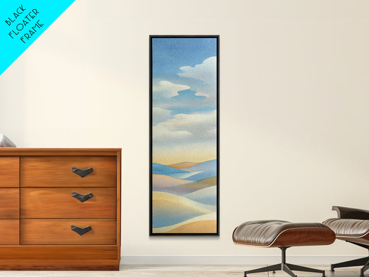 Warm Desert Sunrise Canvas Print, Waiting Room Art, Wall Decor, Waiting Room Decor, Fine Art, Calm, Minimalist Wall Art, WRA-1x3-25