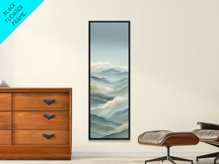 Simple Mountain Layers Canvas Print, Waiting Room Art, Dog Wall Art, Waiting Room Decor, Calm, Boho Decor, Luxury Decor, WRA-1x3-26