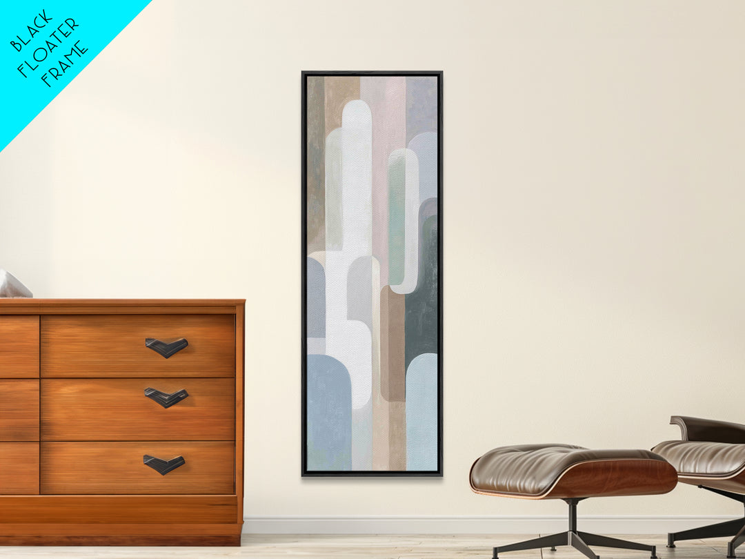 Modern Neutral Arch Abstraction Canvas Print, Waiting Room Art, Wall Sculpture, Waiting Room Decor, Calm, Dog Wall Art, WRA-1x3-33