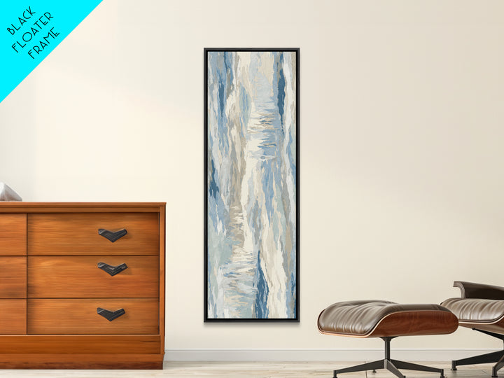 Soft Abstract Waves Canvas Print, Waiting Room Art, Therapy Office Decor, Waiting Room Decor, Fine Art, Calm, Art Print, WRA-1x3-38