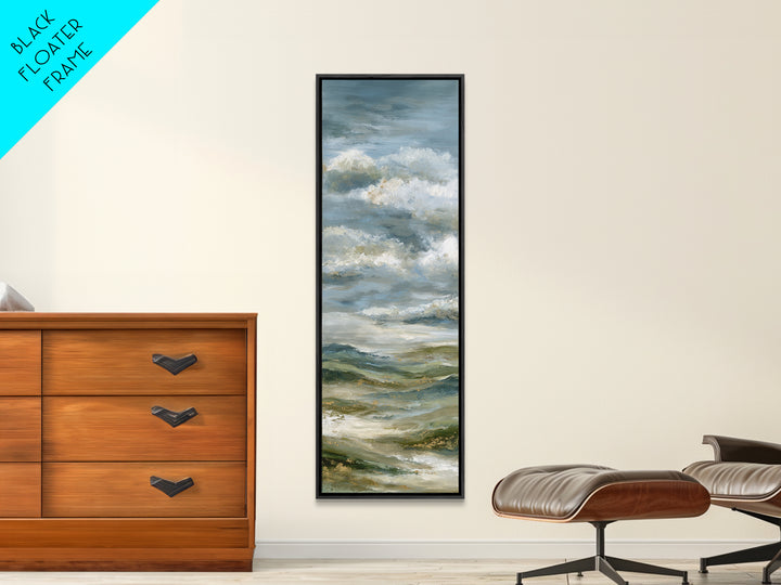 Large Cloudscape with Hopeful Light Framed Canvas Print, Waiting Room Art, Fine Art Print, Waiting Room Decor, Fine Art, Calm, WRA-1x3-4