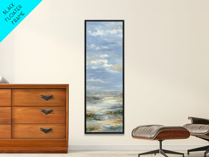 Large Cloudscape with Hopeful Light Framed Canvas Print, Waiting Room Art, Floral Wall Art, Waiting Room Decor, Oil Painting, WRA-1x3-76