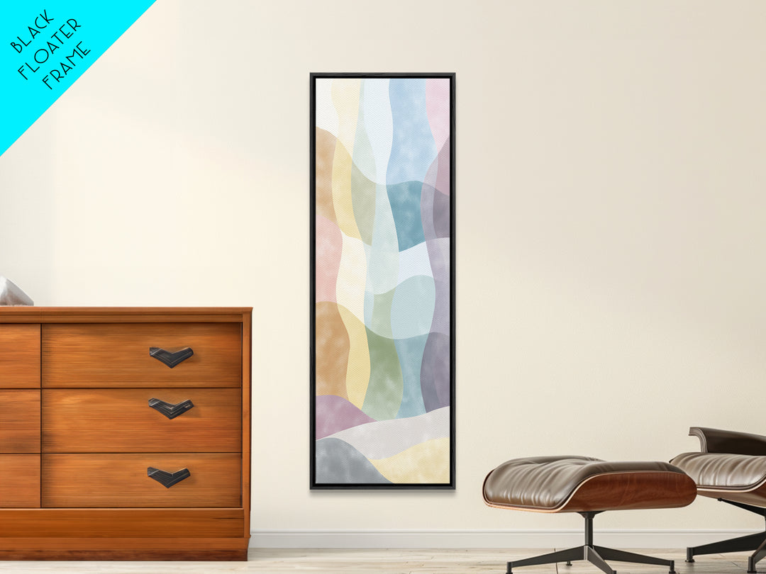 Pastel Rainbow Shapes for Pediatric Spaces Canvas Print, Waiting Room Art, Photography Print, Waiting Room Decor, Abstract Art, WRA-1x3-78