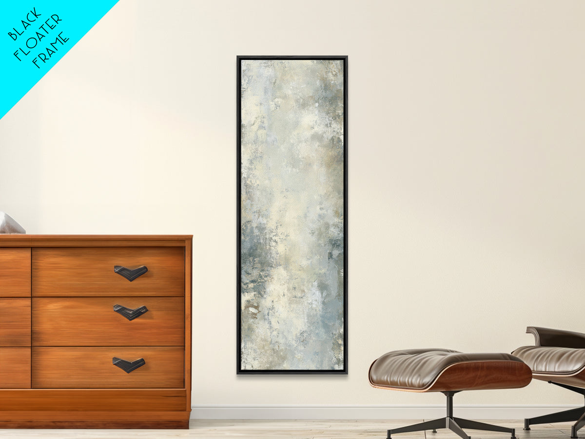 Light Marble Texture Abstract Framed Canvas Print, Waiting Room Art, Printable Art, Waiting Room Decor, Fine Art, Calm, WRA-1x3-84