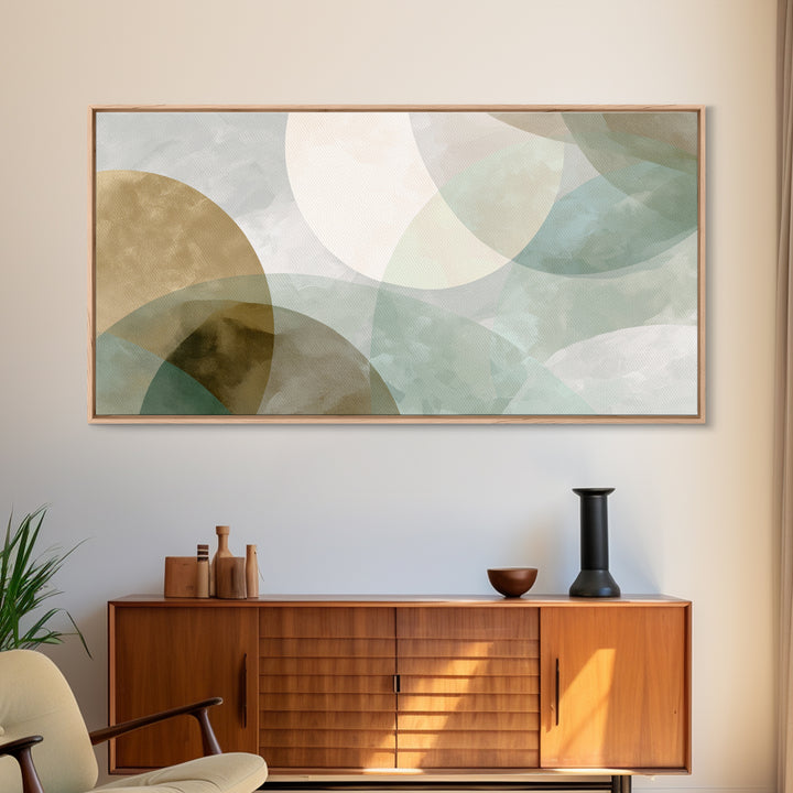 Minimal Geometric Composition Framed Canvas Print, Waiting Room Art, Home Decor, Waiting Room Decor, Fine Art, Calm, Modern Art, WRA-2x1-1