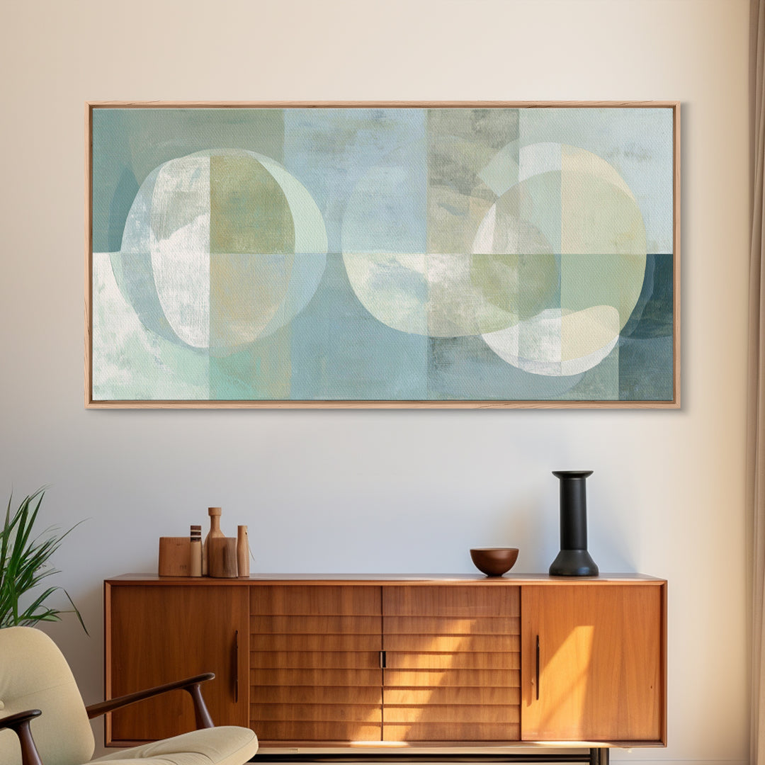 Minimal Geometric Composition Canvas Print, Waiting Room Art, Abstract Art, Waiting Room Decor, Calm, Landscape, WRA-2x1-49