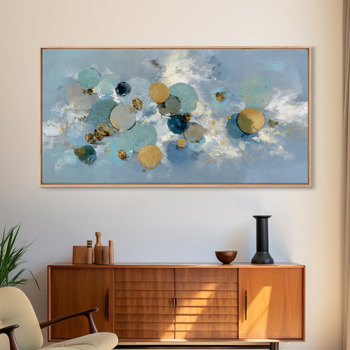 Abstract Circles Suggesting Calm Movement Canvas Print, Waiting Room Art, Waiting Room Decor, Abstract Art, Calm, WRA-2x1-54
