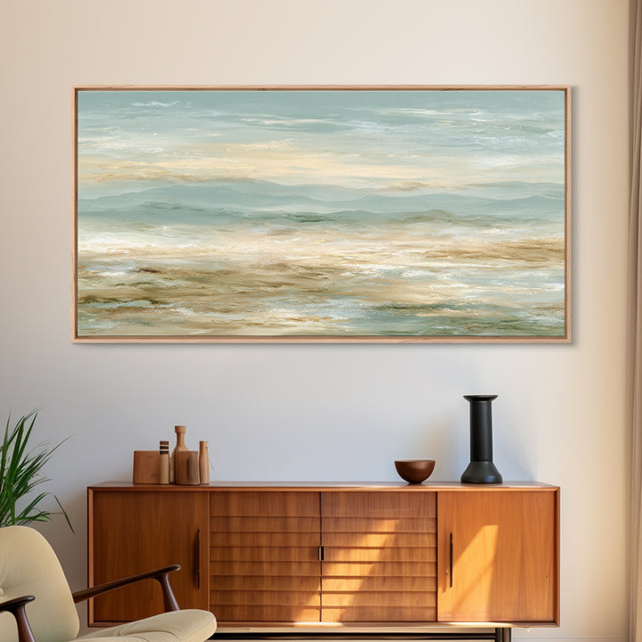 Warm Desert Sunrise Canvas Print, Waiting Room Art, Wall Decor, Waiting Room Decor, Fine Art, Calm, Minimalist Wall Art, WRA-2x1-57