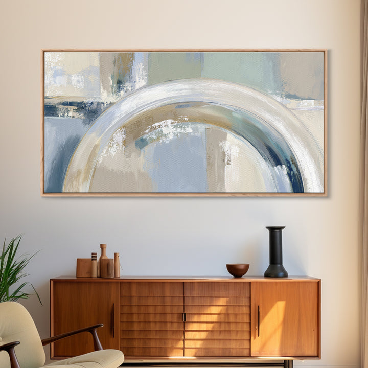 Modern Neutral Arch Abstraction Canvas Print, Waiting Room Art, Wall Sculpture, Waiting Room Decor, Calm, Dog Wall Art, WRA-2x1-89