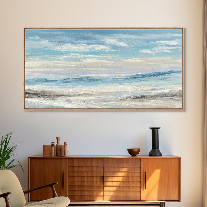 Calming Landscape with Open Sky and Gentle Canvas Print, Waiting Room Art, Living Room Wall Art, Waiting Room Decor, Calm, WRA-2x1-93