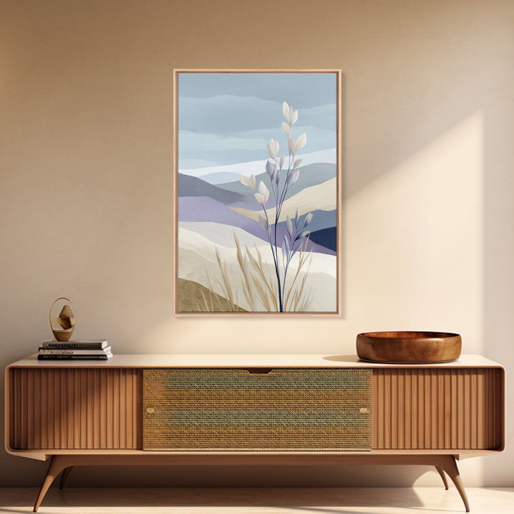 Soft Lavender Botanical Still Life Framed Canvas Print, Waiting Room Art, Art Print, Waiting Room Decor, Watercolor Art, Calm, WRA-2x3-100