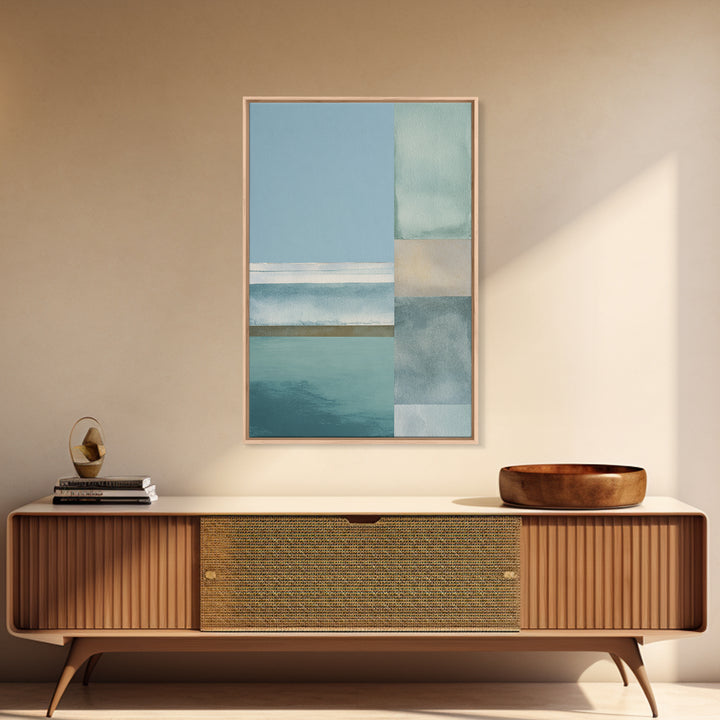 Minimal Geometric Composition Framed Canvas Print, Waiting Room Art, Wall Decor, Waiting Room Decor, Abstract Art, Calm, WRA-2x3-13