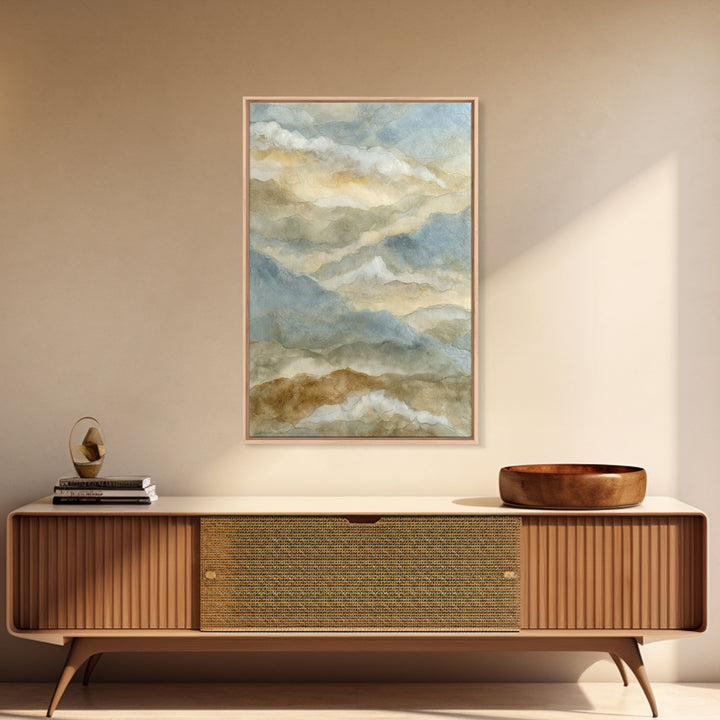 Warm Desert Sunrise Canvas Print, Waiting Room Art, Office Decor, Waiting Room Decor, Oil Painting, Calm, Gallery Wall Art, WRA-2x3-45
