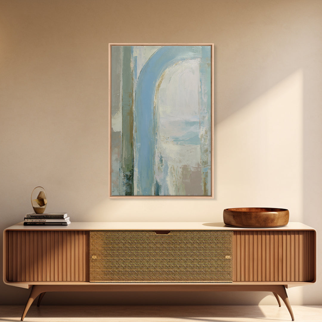 Modern Neutral Arch Abstraction Canvas Print, Waiting Room Art, Home Decor, Waiting Room Decor, Abstract Art, Calm, Modern Art, WRA-2x3-5