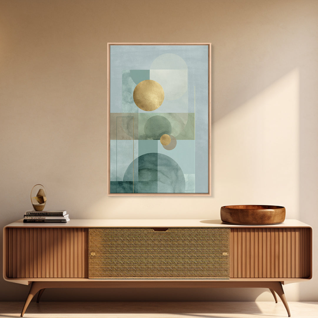 Minimal Geometric Composition Canvas Print, Waiting Room Art, Printable Art, Waiting Room Decor, Calm, Digital Art Print, WRA-2x3-61