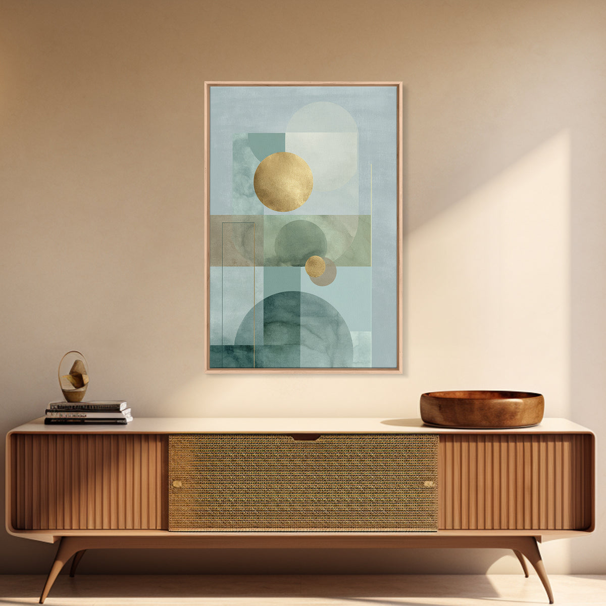 Minimal Geometric Composition Canvas Print, Waiting Room Art, Printable Art, Waiting Room Decor, Calm, Digital Art Print, WRA-2x3-61