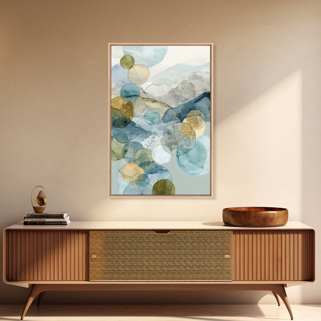 Abstract Circles Suggesting Calm Movement Canvas Print, Waiting Room Art, Home Decor, Waiting Room Decor, Fine Art, Calm, WRA-2x3-66
