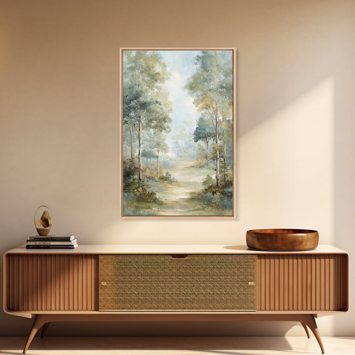 Misty Forest Path Canvas Print, Waiting Room Art, Office Decor, Waiting Room Decor, Fine Art, Calm, Gallery Wall Art, WRA-2x3-67