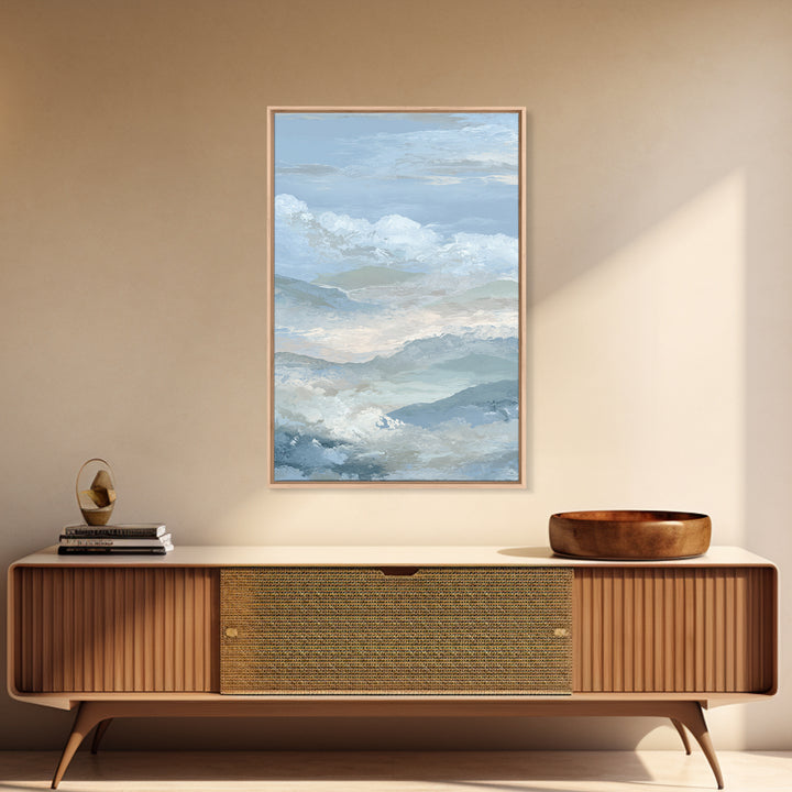 Light Marble Texture Abstract Framed Canvas Print, Waiting Room Art, Abstract, Waiting Room Decor, Abstract Art, Calm, WRA-2x3-8