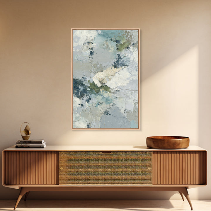 Abstract Circles Suggesting Calm Movement Framed Canvas Print, Waiting Room Art, Abstract Art, Waiting Room Decor, Calm, WRA-2x3-90