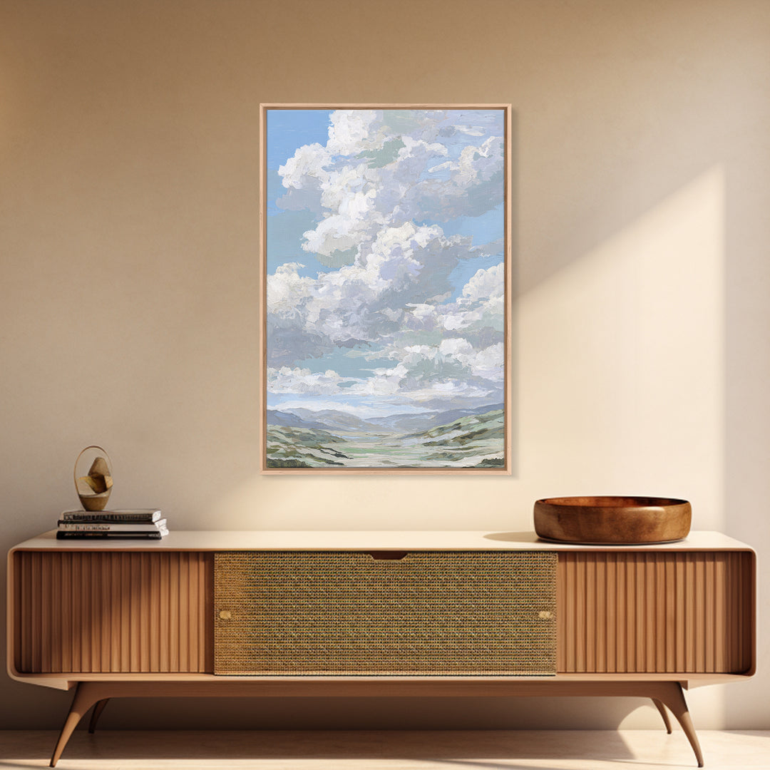 Large Cloudscape with Hopeful Light Canvas Print, Waiting Room Art, Printable Art, Waiting Room Decor, Fine Art, Calm, WRA-2x3-96