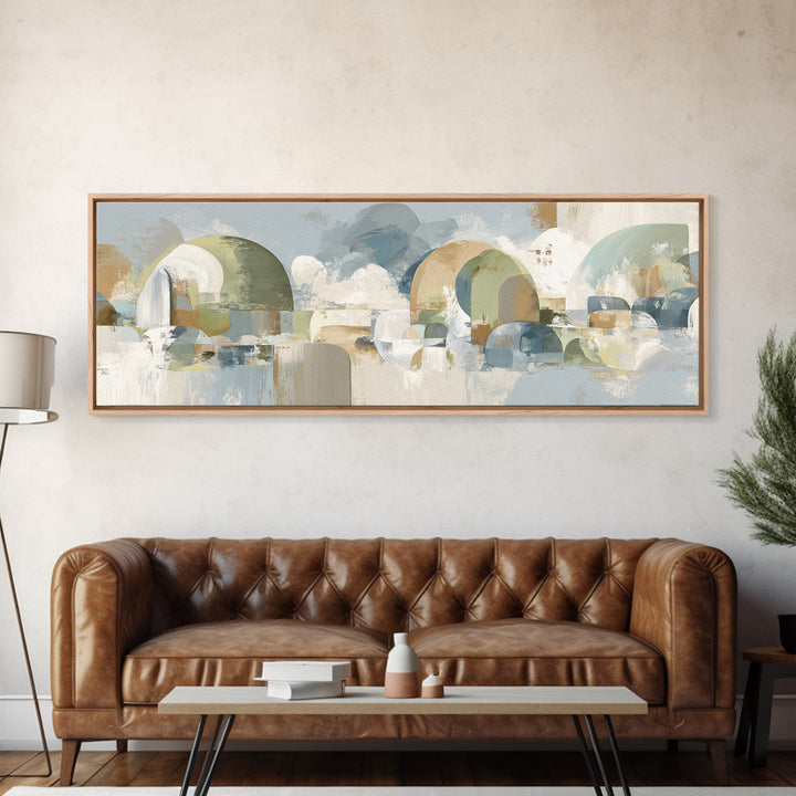 Modern Neutral Arch Abstraction Canvas Print, Waiting Room Art, Wall Sculpture, Waiting Room Decor, Calm, Dog Wall Art, WRA-3x1-13