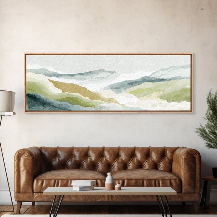 Light Marble Texture Abstract Canvas Print, Waiting Room Art, Landscape, Waiting Room Decor, Abstract Art, Calm, Neutral Decor, WRA-3x1-16