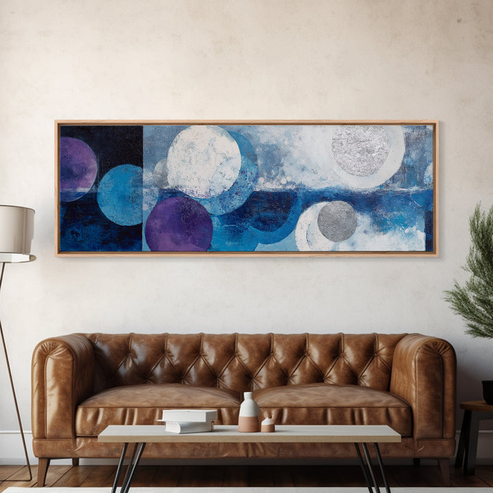 Calming Landscape with Open Sky and Gentle Framed Canvas Print, Waiting Room Art, Gallery Wall Art, Waiting Room Decor, Calm, WRA-3x1-17
