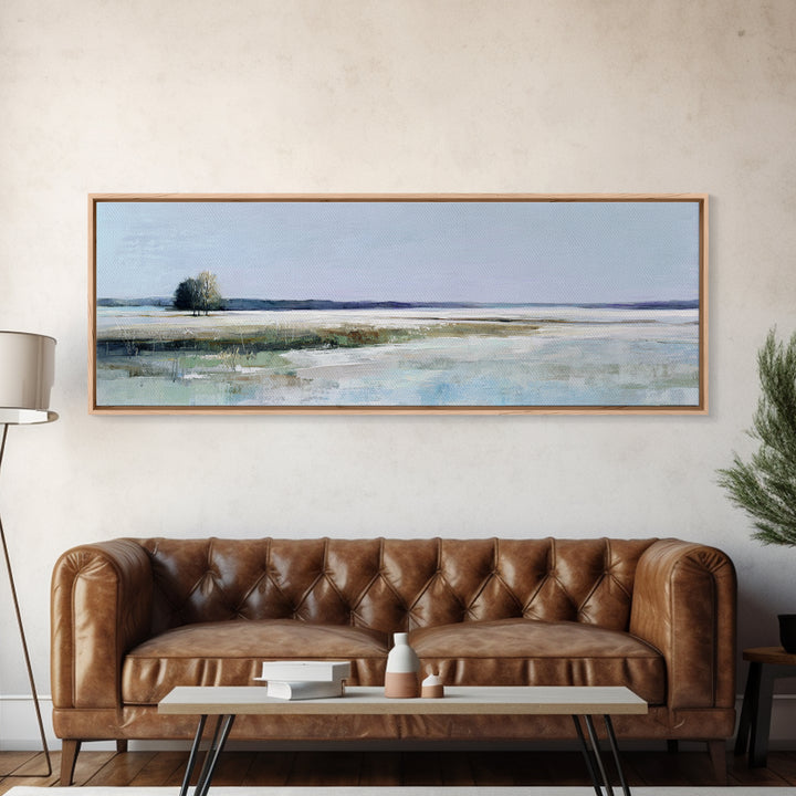 Open Field with Distant Tree Canvas Print, Waiting Room Art, Fine Art Print, Waiting Room Decor, Fine Art, Calm, Wall Decor, WRA-3x1-39