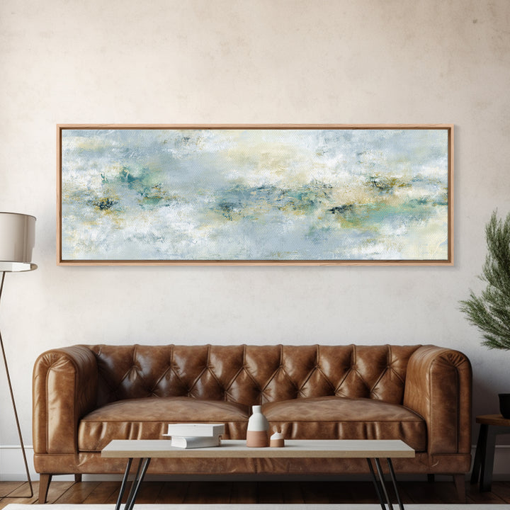 Light Marble Texture Abstract Canvas Print, Waiting Room Art, Minimalist Decor, Waiting Room Decor, Abstract Art, Calm, WRA-3x1-88