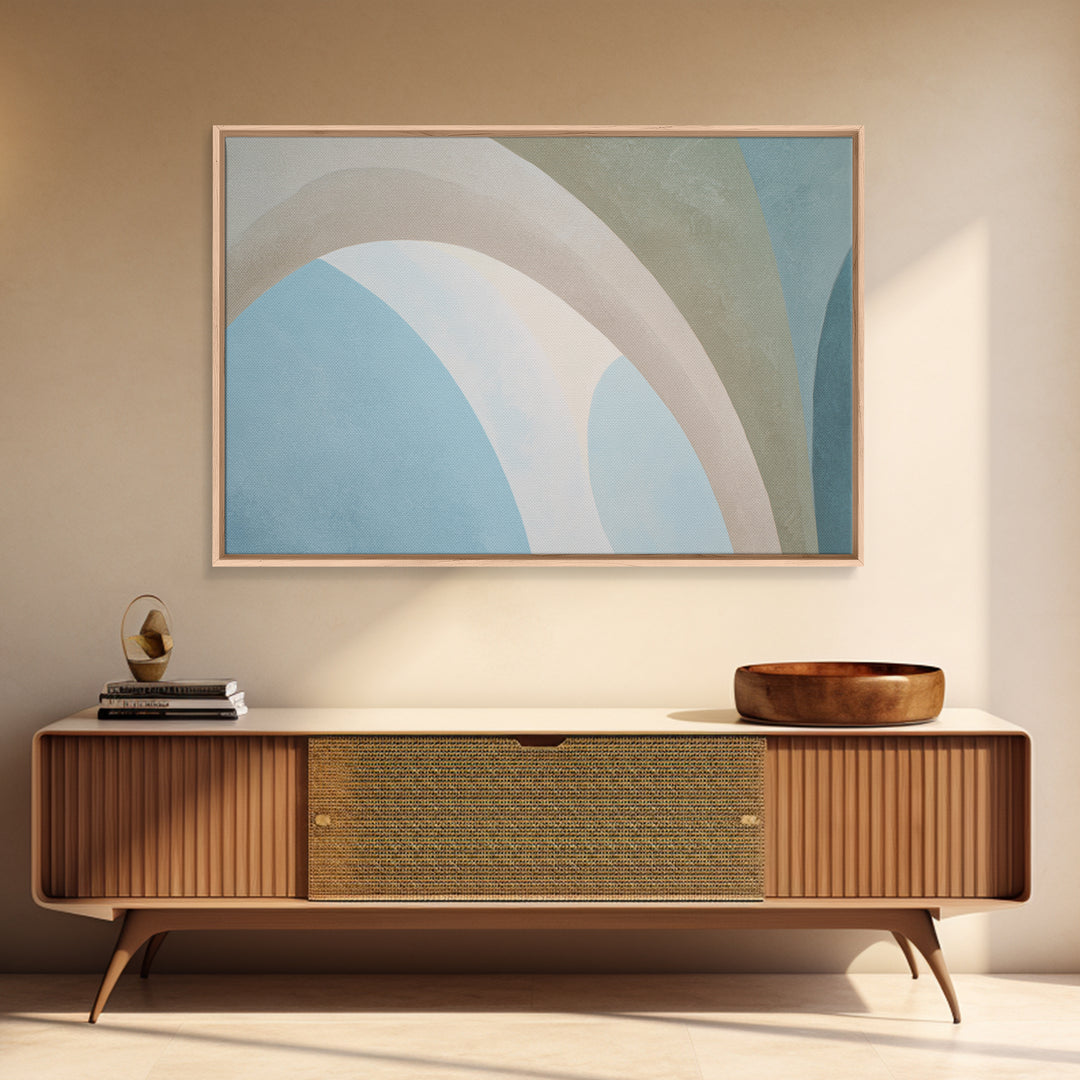 Modern Neutral Arch Abstraction Framed Canvas Print, Waiting Room Art, Office Art, Waiting Room Decor, Fine Art, Calm, WRA-3x2-25