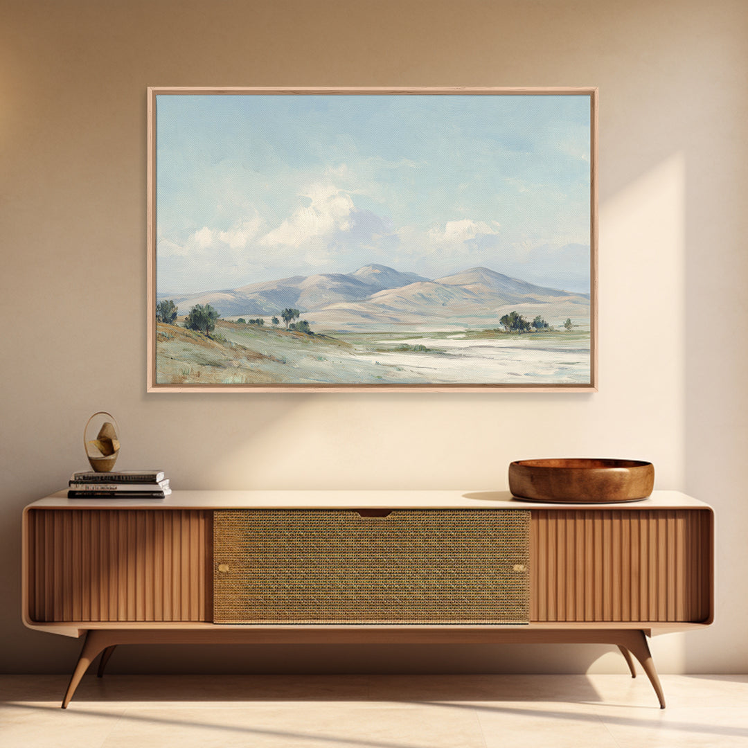 Calming Landscape with Open Sky and Gentle Canvas Print, Waiting Room Art, Minimalist Art, Waiting Room Decor, Fine Art, Calm, WRA-3x2-29