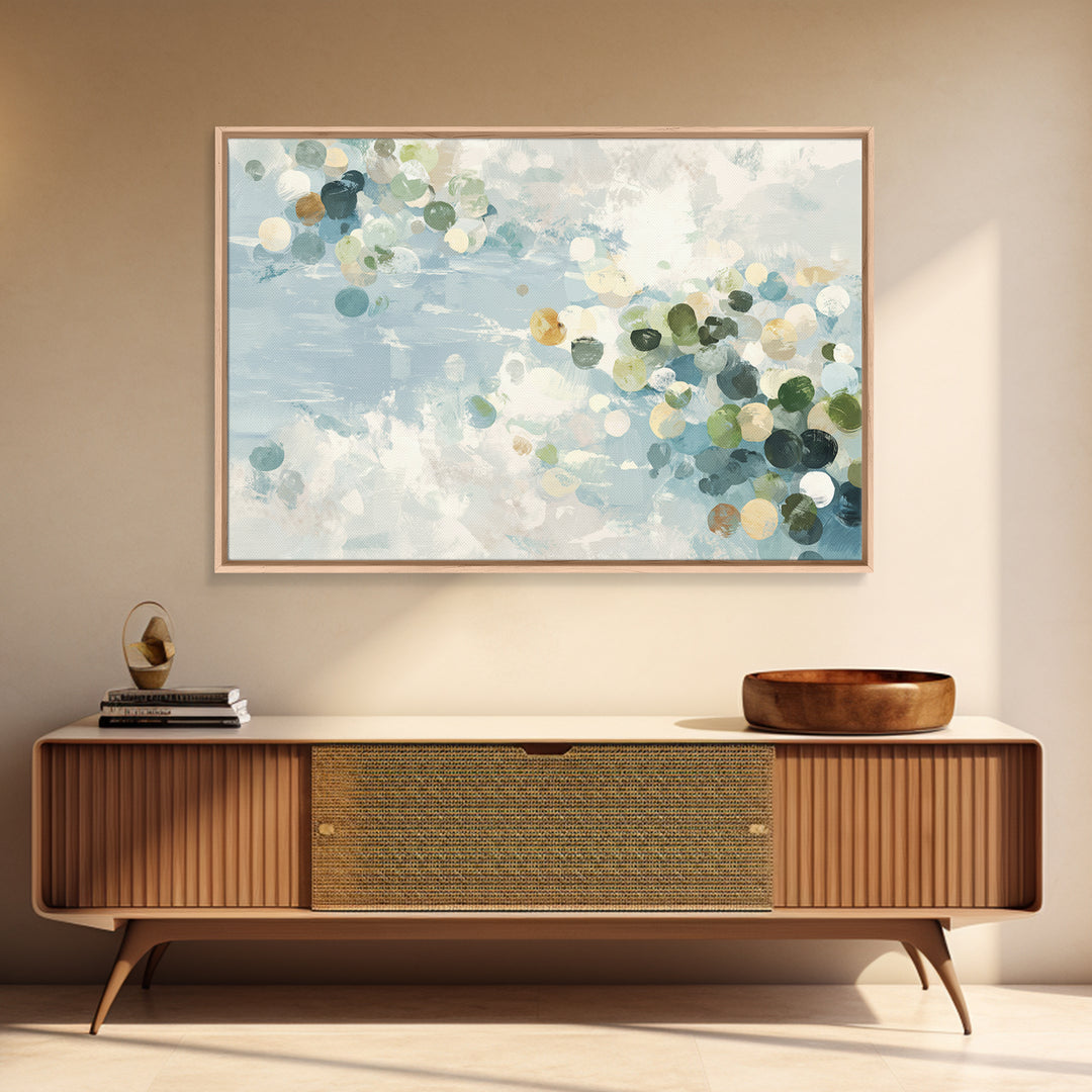 Abstract Circles Suggesting Calm Movement Canvas Print, Waiting Room Art, Floral Wall Art, Waiting Room Decor, Abstract Art, WRA-3x2-38