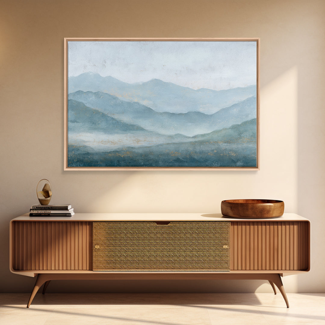 Simple Mountain Layers Canvas Print, Waiting Room Art, Modern Art, Waiting Room Decor, Fine Art, Calm, Therapy Office Decor, WRA-3x2-42