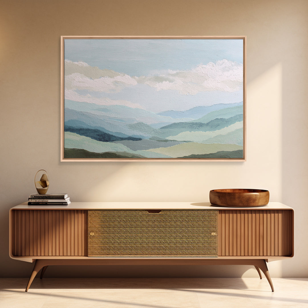 Calming Landscape with Open Sky and Gentle Canvas Print, Waiting Room Art, Minimalist Art, Waiting Room Decor, Fine Art, Calm, WRA-3x2-53