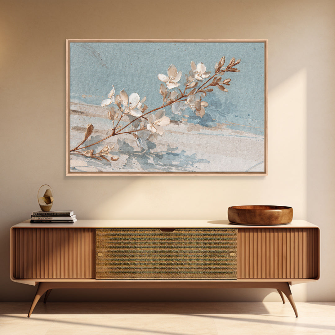 Coastal Horizon with Pale Sand and Water Canvas Print, Waiting Room Art, Digital Art Print, Waiting Room Decor, Fine Art, Calm, WRA-3x2-61