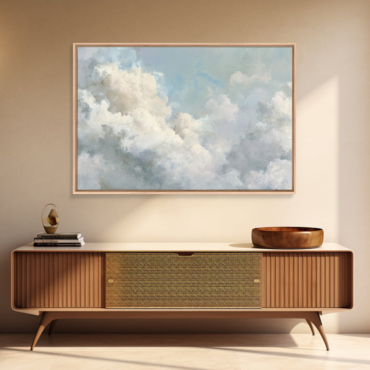 Large Cloudscape with Hopeful Light Canvas Print, Waiting Room Art, Neutral Decor, Waiting Room Decor, Fine Art, Calm, WRA-3x2-68