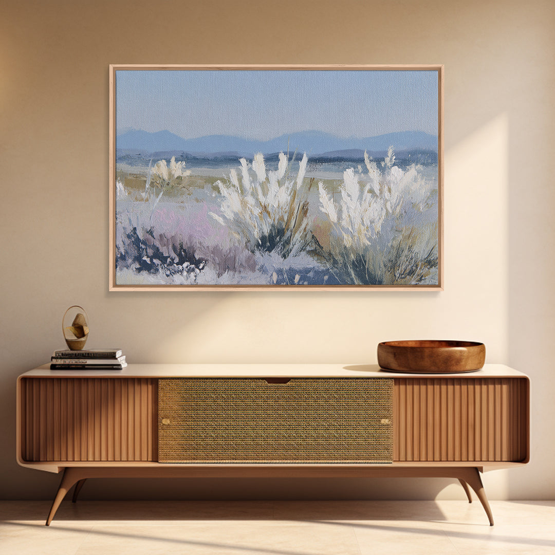 Soft Lavender Botanical Still Life Framed Canvas Print, Waiting Room Art, Art Print, Waiting Room Decor, Watercolor Art, Calm, WRA-3x2-96